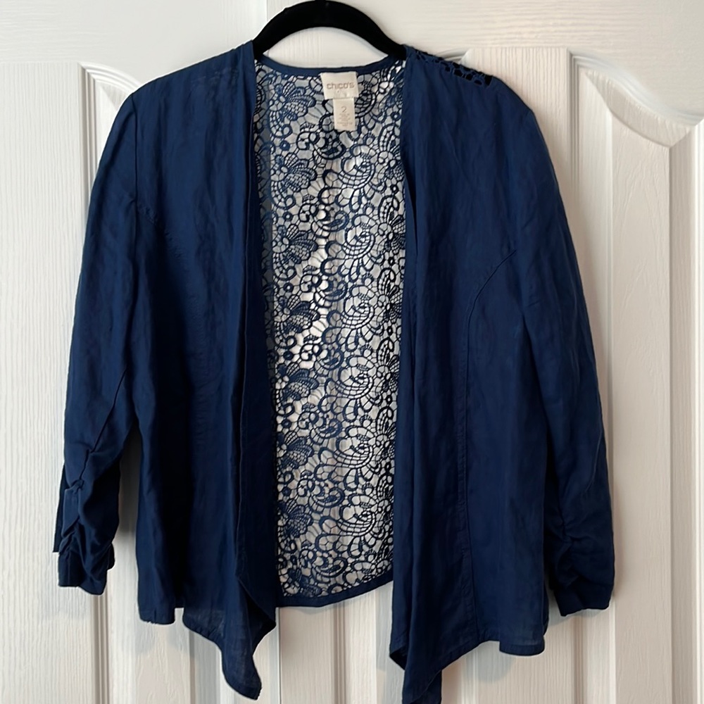 Chicos linen jacket